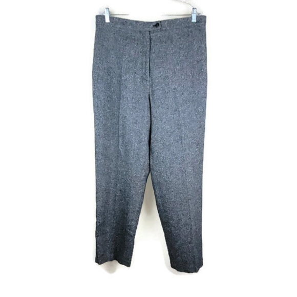 Eddie Bauer Pants - Eddie Bauer Womens Pant 16W Black/White Wool Blend Lined Trouser